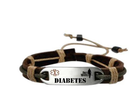 Diabetes Alert Bracelet - Bret Michaels Logo