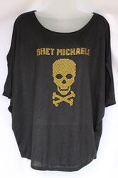 Bret Michaels Jeweled Skull Top bret michaels, jeweled, rhinestones, top, ladies, apparel, official, liscened